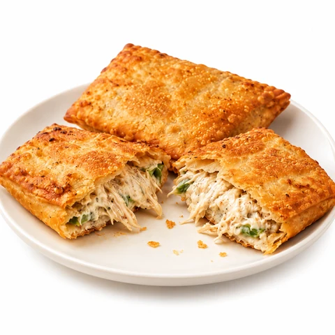 Tikona Chicken Box Patties with creamy chicken and capsicum filling